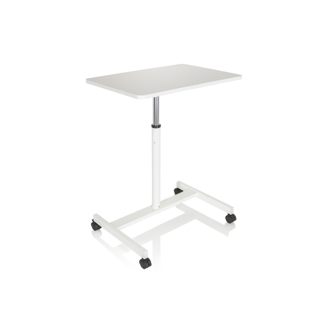 Produktabbildung Nr. 7: hjh OFFICE Stehtisch / Laptopständer STAND VM-SU mit Gasdruckfeder & Rollen, weiss