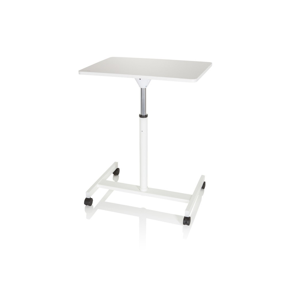 Produktabbildung Nr. 10: hjh OFFICE Stehtisch / Laptopständer STAND VM-SU mit Gasdruckfeder & Rollen, weiss
