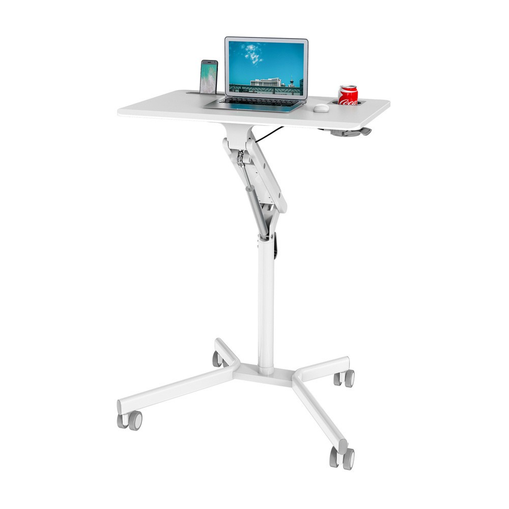 Produktabbildung Nr. 2: hjh OFFICE Sitz-/Stehtisch STAND VM-SU I, weiss