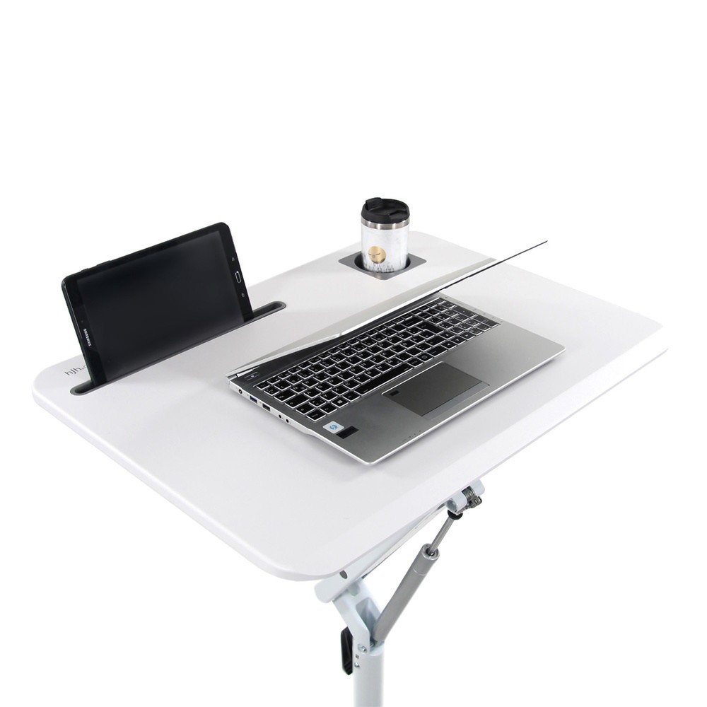 Produktabbildung Nr. 3: hjh OFFICE Sitz-/Stehtisch STAND VM-SU I, weiss