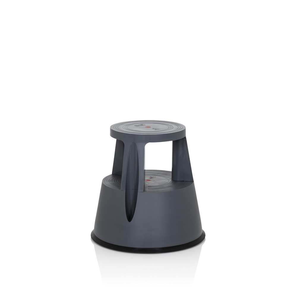 Produktabbildung Nr. 2: Tabouret marchepied / tabouret à roulettes hjh OFFICE TIO-M I plastique, gris foncé