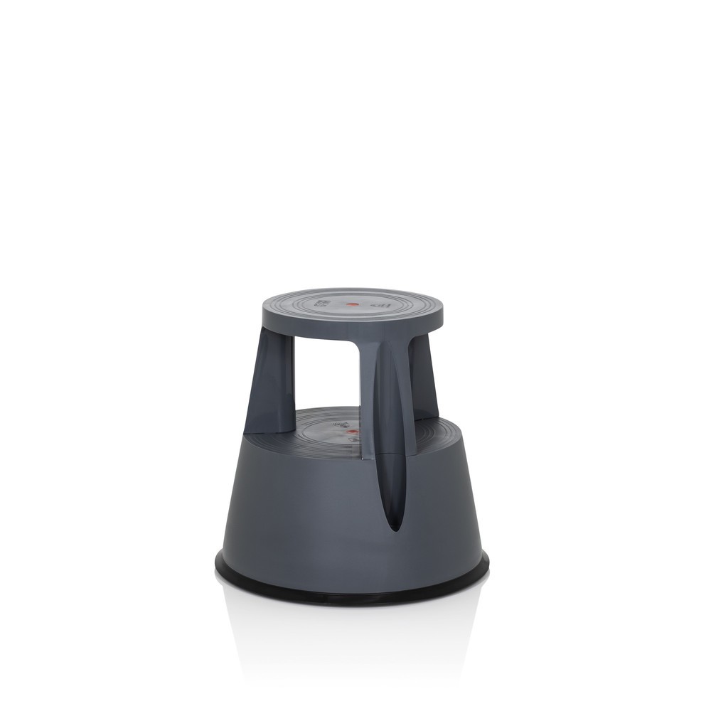 Produktabbildung Nr. 3: Tabouret marchepied / tabouret à roulettes hjh OFFICE TIO-M I plastique, gris foncé