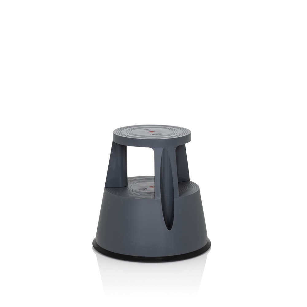 Produktabbildung Nr. 6: Tabouret marchepied / tabouret à roulettes hjh OFFICE TIO-M I plastique, gris foncé