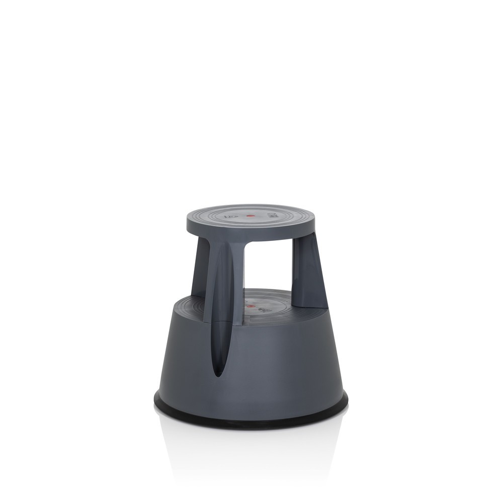 Produktabbildung Nr. 8: Tabouret marchepied / tabouret à roulettes hjh OFFICE TIO-M I plastique, gris foncé