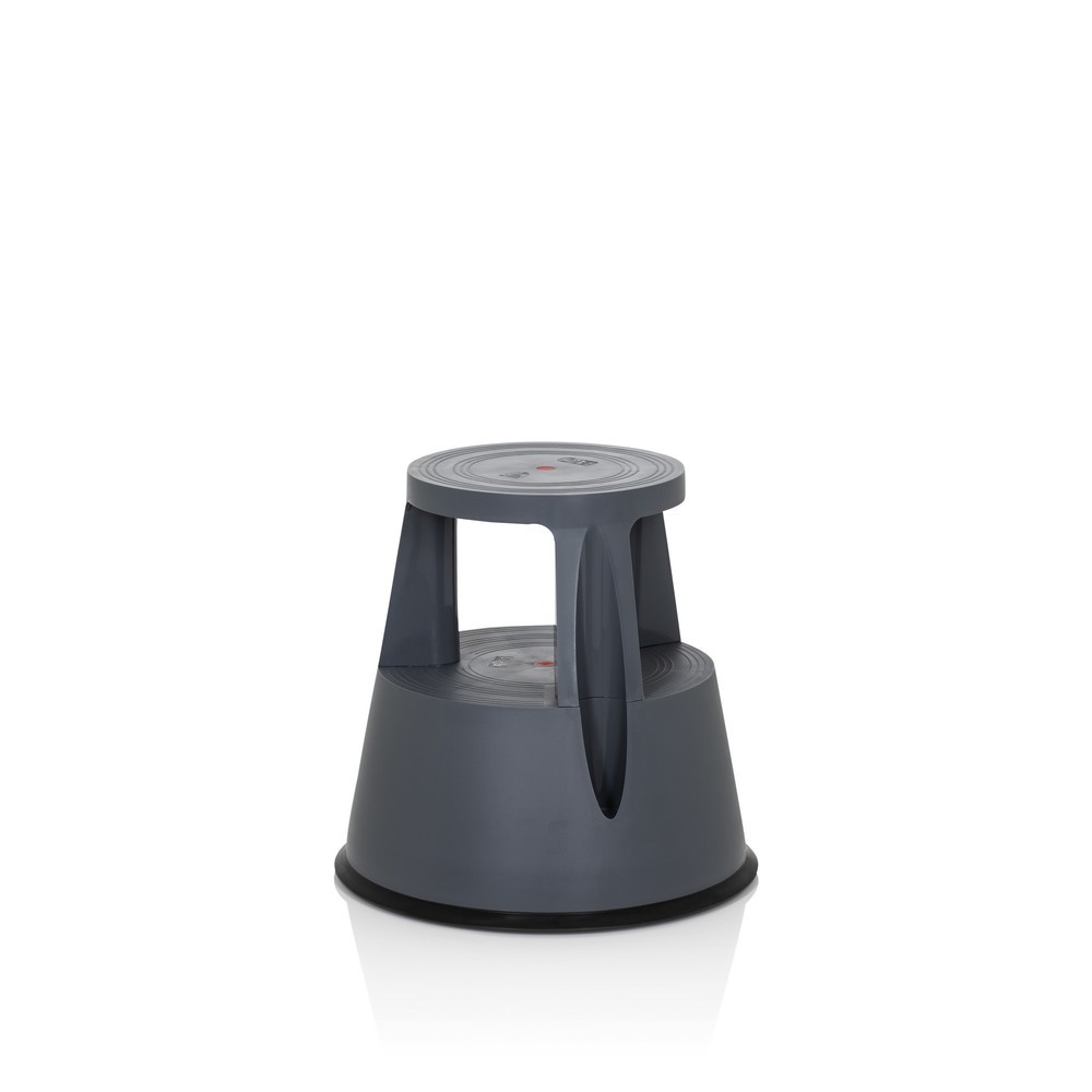 Produktabbildung Nr. 9: Tabouret marchepied / tabouret à roulettes hjh OFFICE TIO-M I plastique, gris foncé