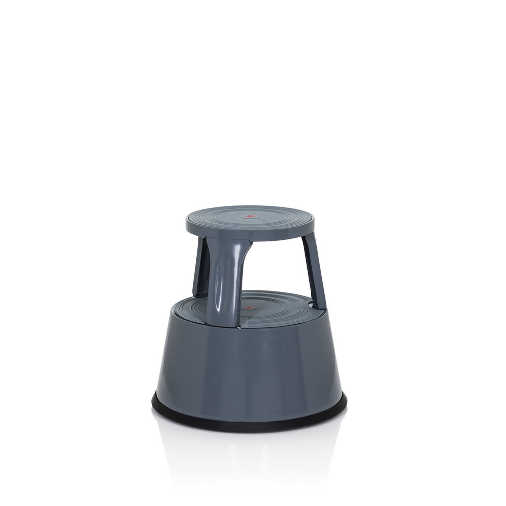 N° de l'image du produit 2 : Tabouret marchepied / tabouret à roulettes hjh OFFICE TIO-M II métal, plastique, gris foncé
