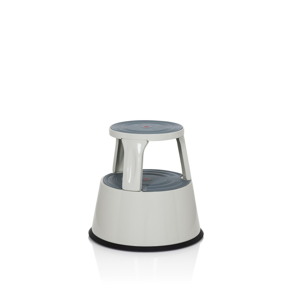 Produktabbildung Nr. 2: Tabouret marchepied / tabouret à roulettes hjh OFFICE TIO-M II métal, plastique, gris clair