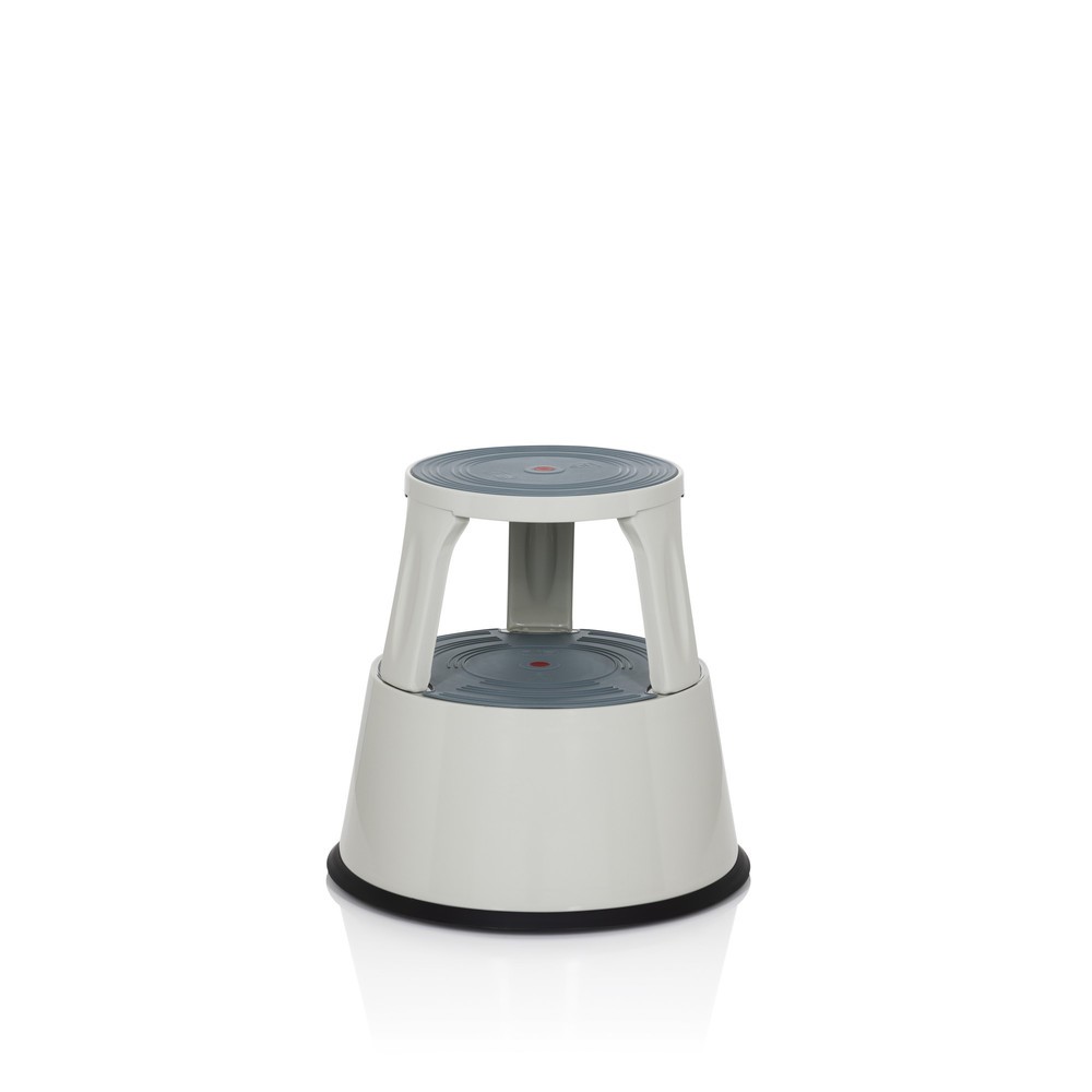 Produktabbildung Nr. 4: Tabouret marchepied / tabouret à roulettes hjh OFFICE TIO-M II métal, plastique, gris clair
