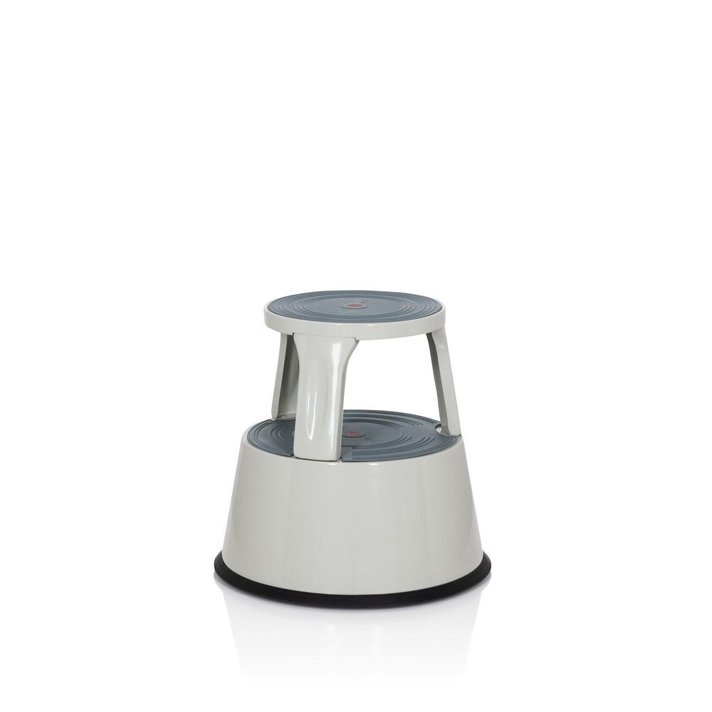 Produktabbildung Nr. 5: Tabouret marchepied / tabouret à roulettes hjh OFFICE TIO-M II métal, plastique, gris clair