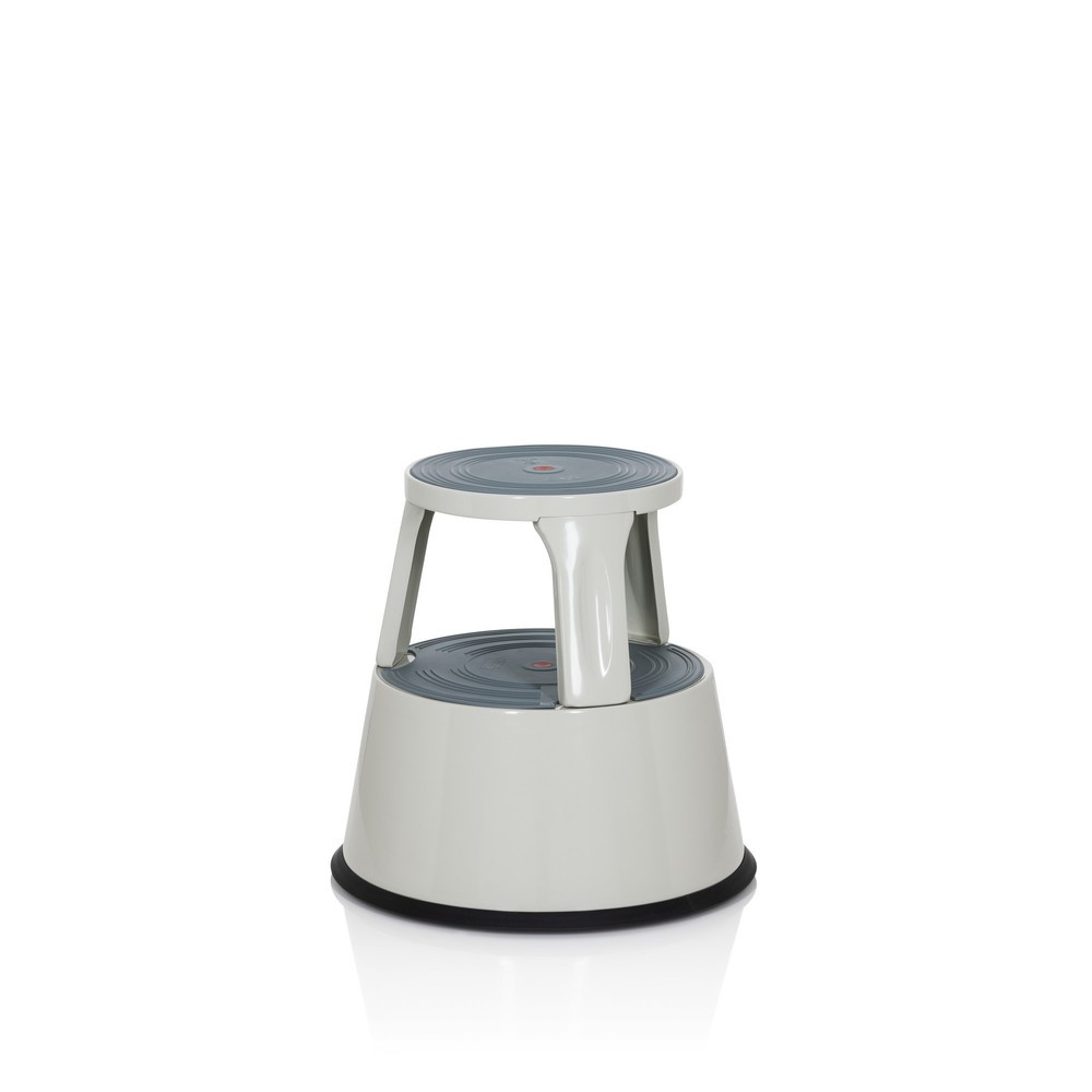 Produktabbildung Nr. 6: Tabouret marchepied / tabouret à roulettes hjh OFFICE TIO-M II métal, plastique, gris clair