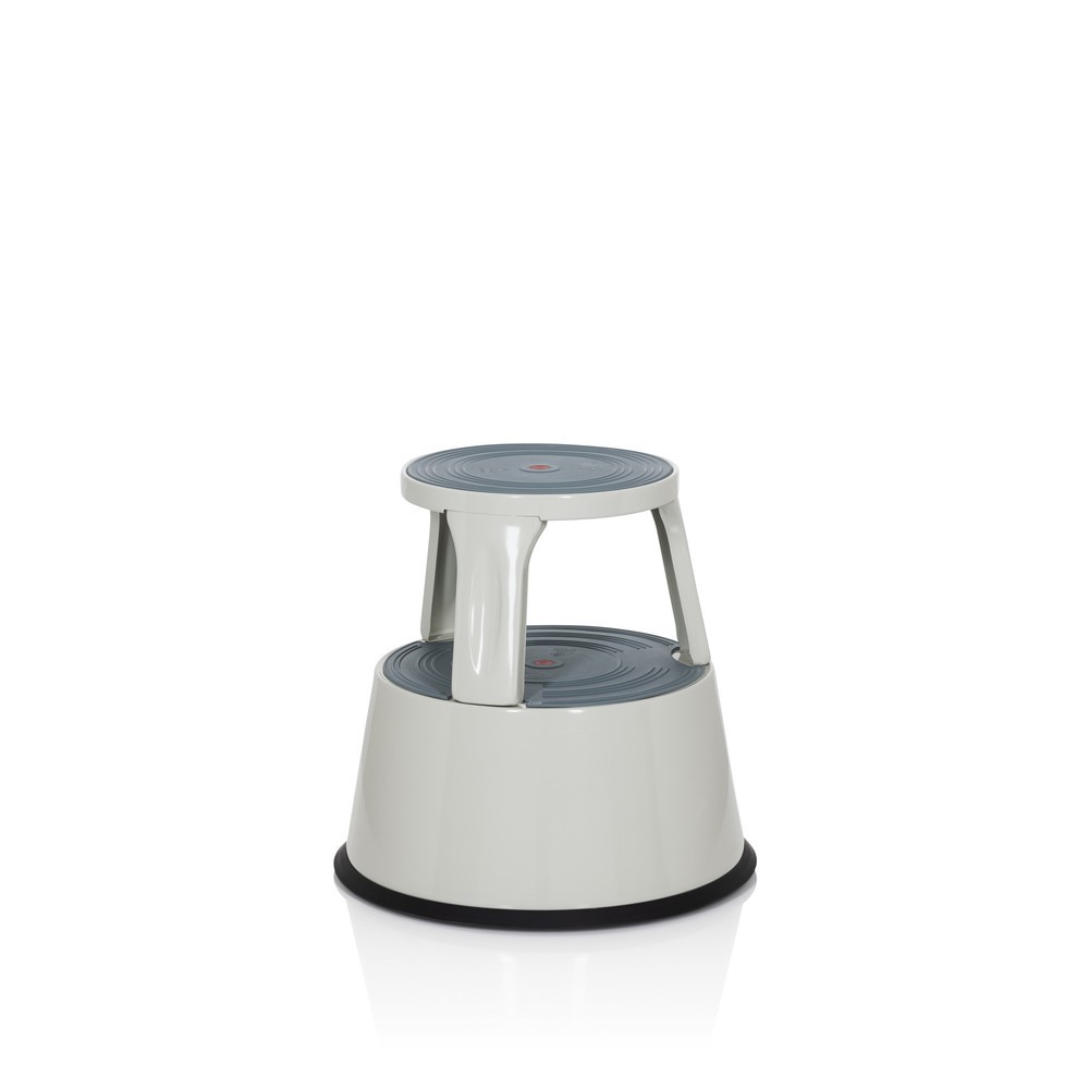 Produktabbildung Nr. 8: Tabouret marchepied / tabouret à roulettes hjh OFFICE TIO-M II métal, plastique, gris clair