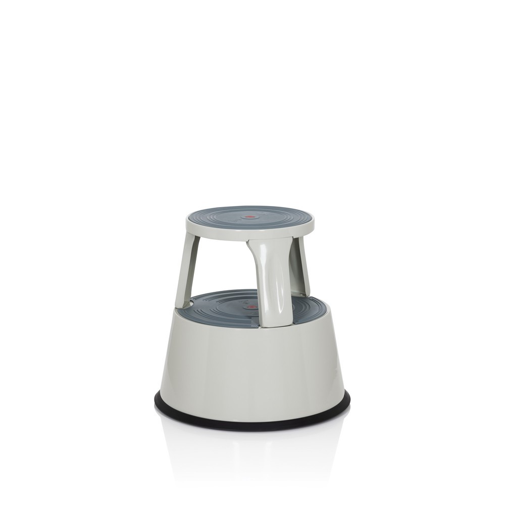 Produktabbildung Nr. 9: Tabouret marchepied / tabouret à roulettes hjh OFFICE TIO-M II métal, plastique, gris clair