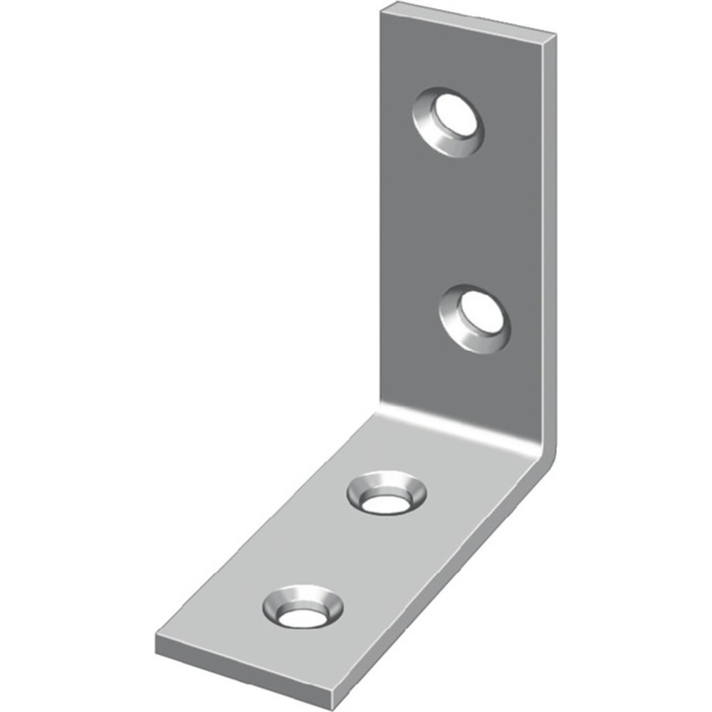 Illustration du produit: HOHAGE Stuhlwinkel Länge 40 mm, Eisen blau chromatiert, Breite 15 mm Stärke 2 mm