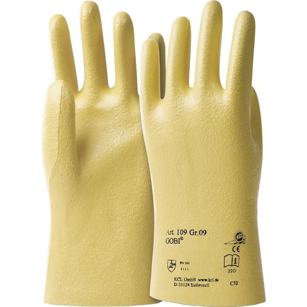 Produktabbildung: HONEYWELL Handschuhe Gobi 109 Gr.8 gelb BW-Trikot