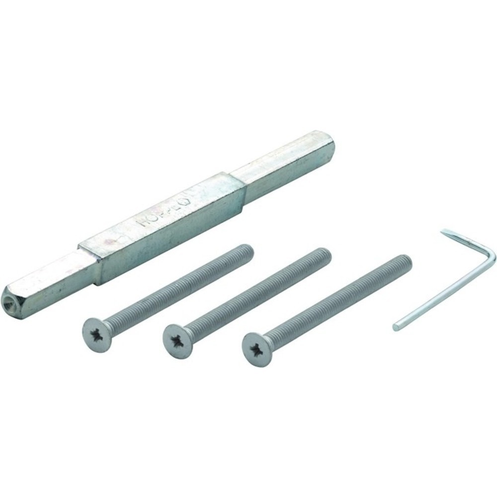 Illustration du produit: HOPPE Befestigungsset D/D Schnellstift 2210/3310, verzinkt, Türdicke 87-92mm Schrauben-L.M6x100, Vierkantmaß 10mm Stift-L.170mm
