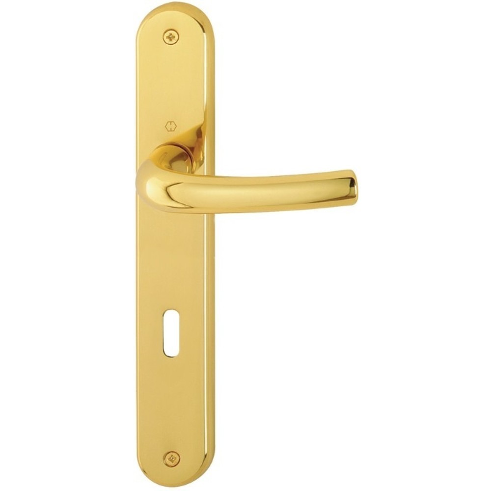 Produktabbildung: HOPPE Langschildgarnitur Tôkyô M1710RH/265, OB 72 mm, Messing F71, DIN links / rechts