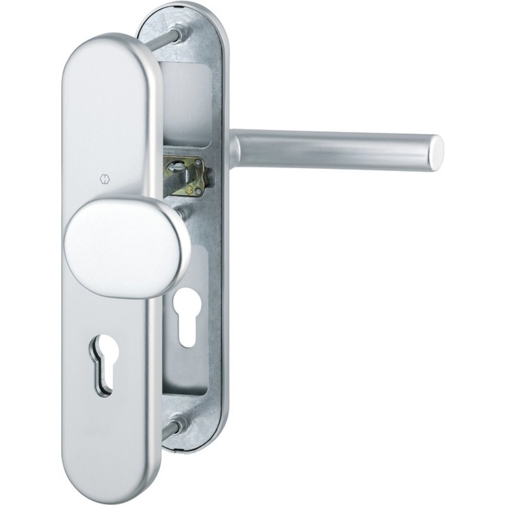 Illustration du produit: HOPPE Schutzgarnitur Amsterdam 86G/3331/3310/1400, 72 mm, Aluminium F1, 42-47 mm