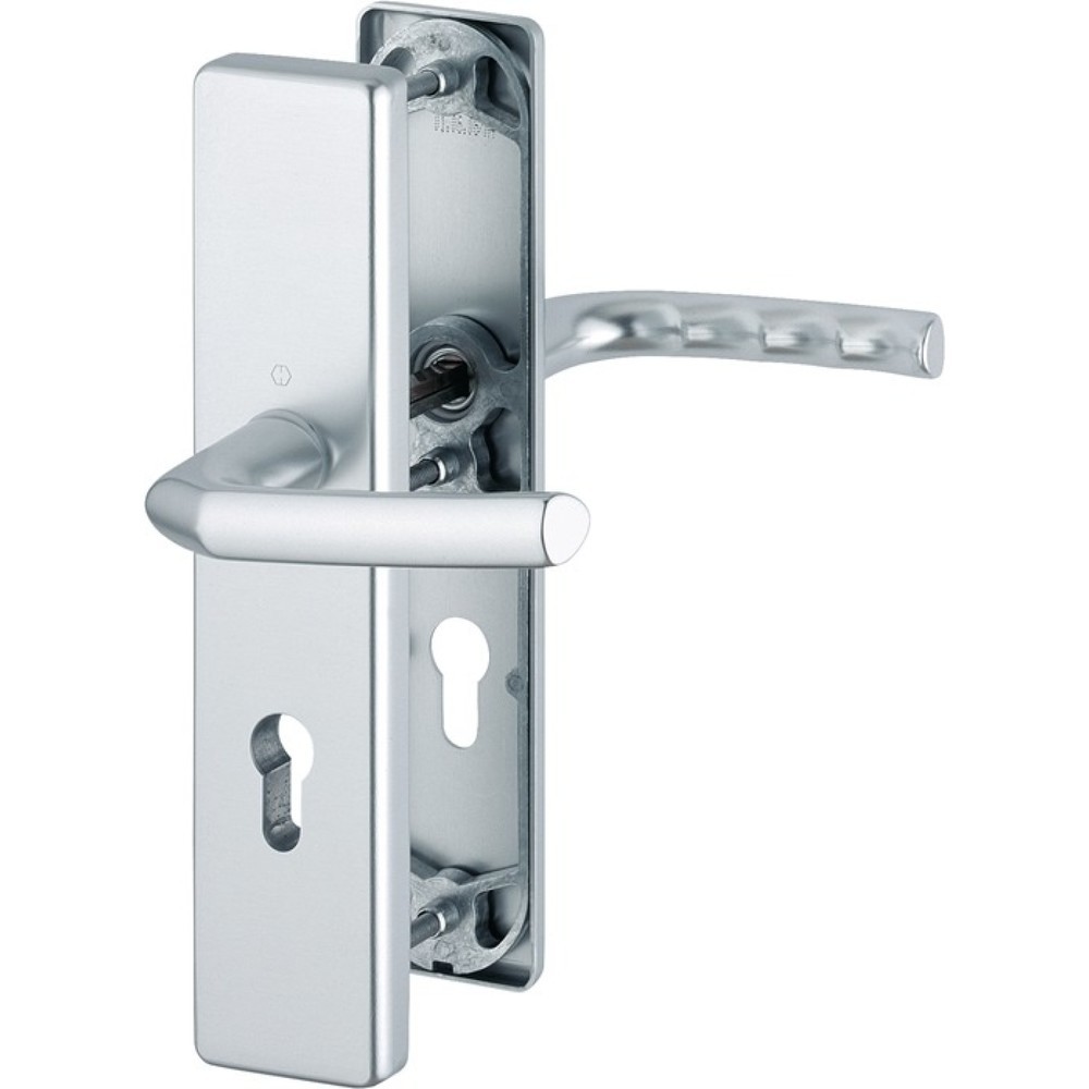 Produktabbildung: HOPPE Schutzgarnitur Birmingham 1117/2221A/2440, 72 mm, Aluminium F1, 37-42 mm
