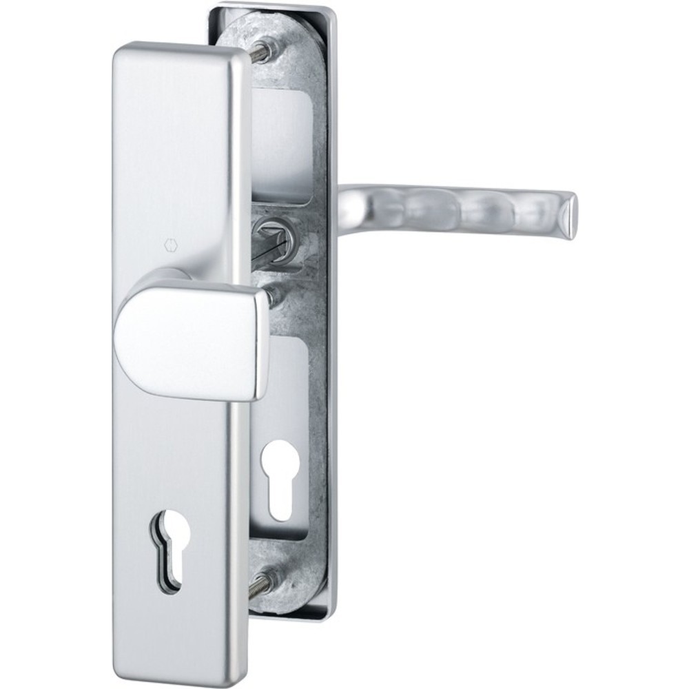 Produktabbildung: HOPPE Schutzgarnitur London 78G/2221/2410/113, 92 mm, Aluminium F1, 66-71 mm