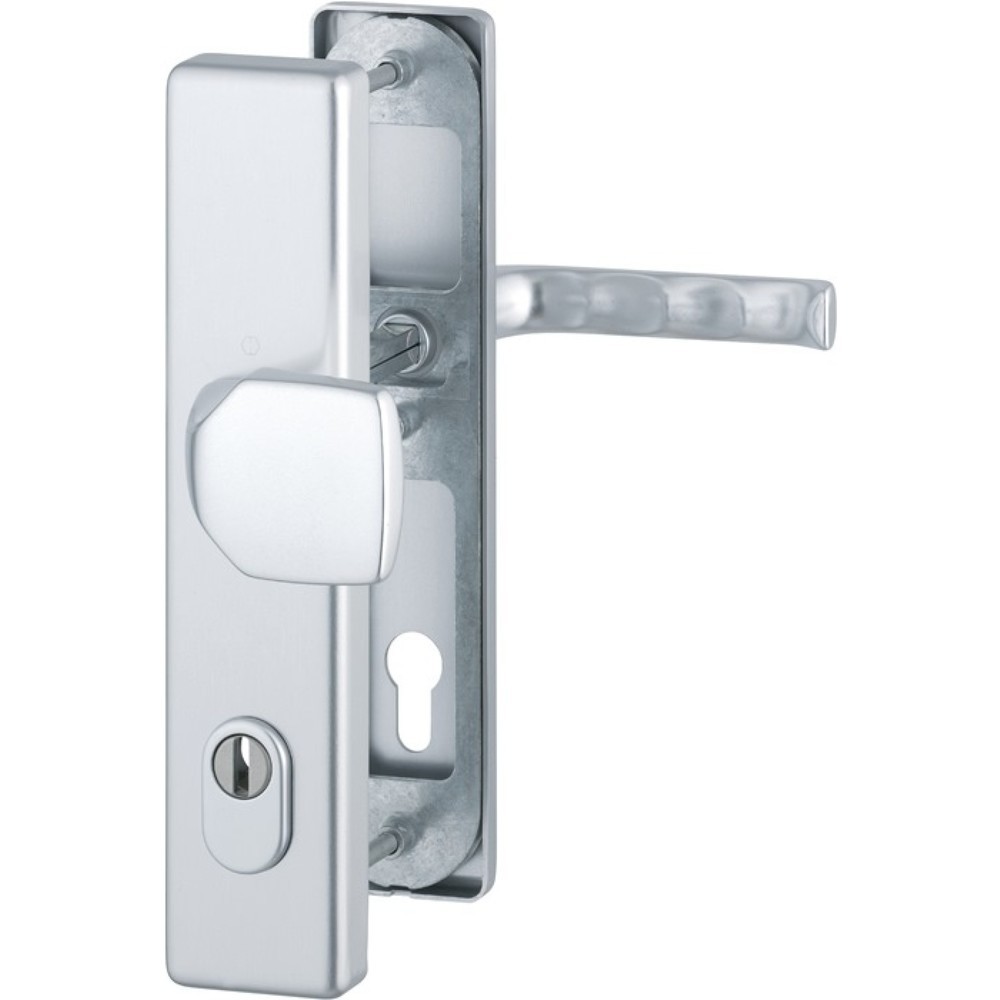 Produktabbildung: HOPPE Schutzgarnitur London 61G/2222ZA/2210/113, 92 mm, Aluminium F1, 67-72 mm