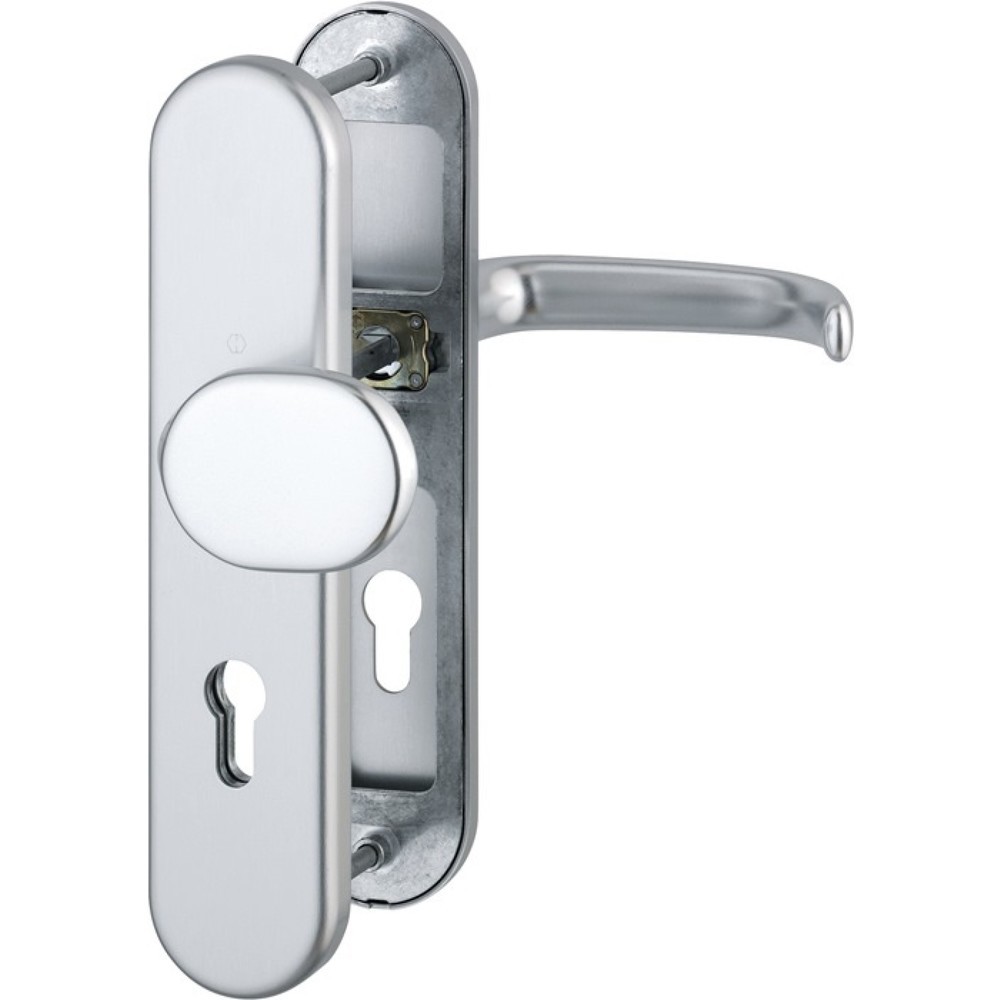 Produktabbildung: HOPPE Schutzgarnitur San Francisco 86G/3331/3310/1301, 72 mm, Aluminium F1, 42-47 mm