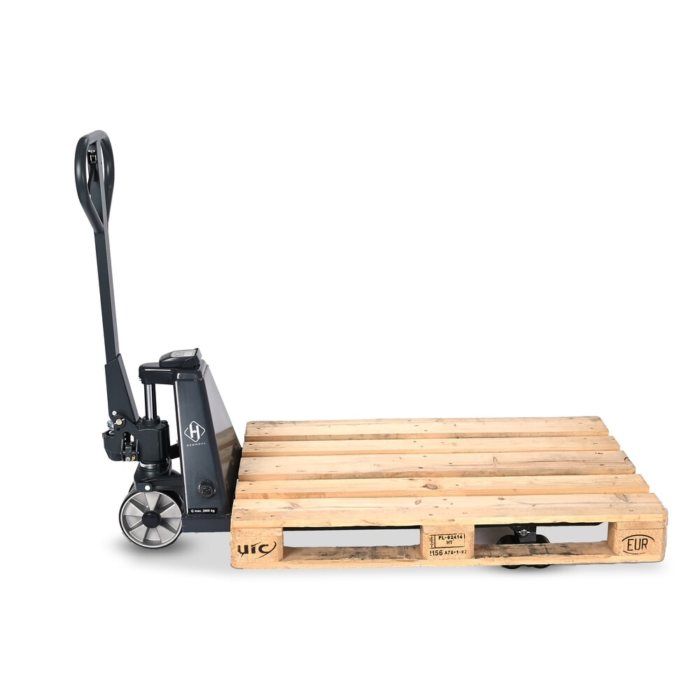 Produktabbildung Nr. 8: Hubwagen mit Waage HEMMDAL PTM 2.0 Scale, Tragfähigkeit 2000 kg, 5-kg-Schritte, Tandem-Gabelrollen