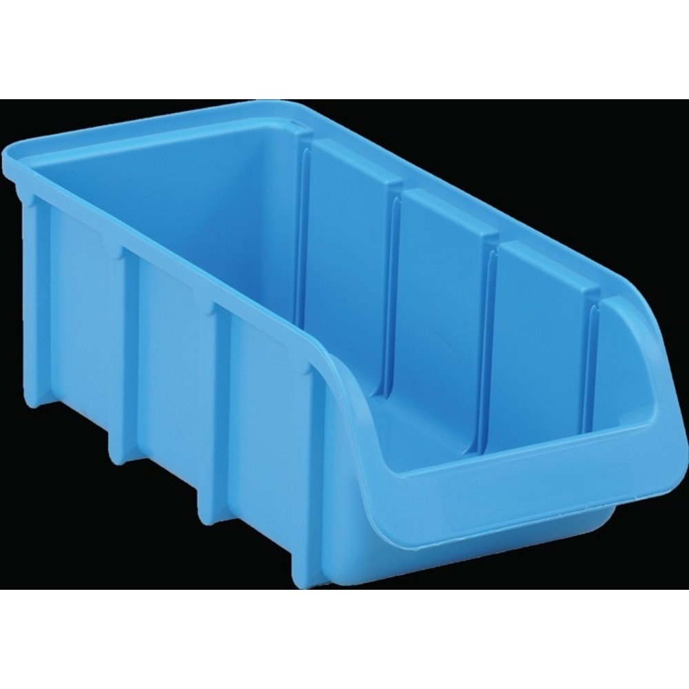 HÜNERSDORFF Sichtlagerkasten, PP blau, L216/183xB102xH74mm, stapelbar Produktabbildung: HÜNERSDORFF Sichtlagerkasten, PP blau, L216/183xB102xH74mm, stapelbar