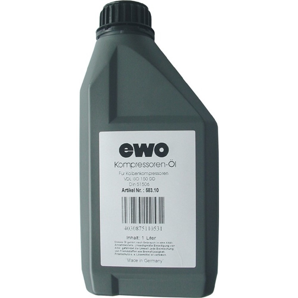 Illustration du produit: Huile pour compresseurs EWO, bouteille de 1 l