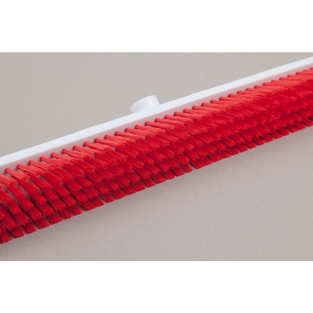Produktabbildung Nr. 2: Hygiene-Saalbesen, Kunststoff, dt. Gewinde, Polyesterborsten 0.25, weich, 600 mm, rot