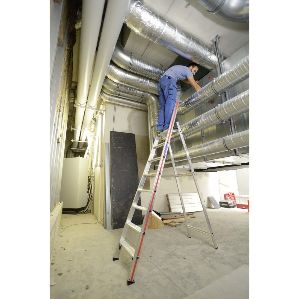 Produktabbildung Nr. 13: HYMER Industrie-Stufenleiter, 1-seitig, Standhöhe 1,85 m