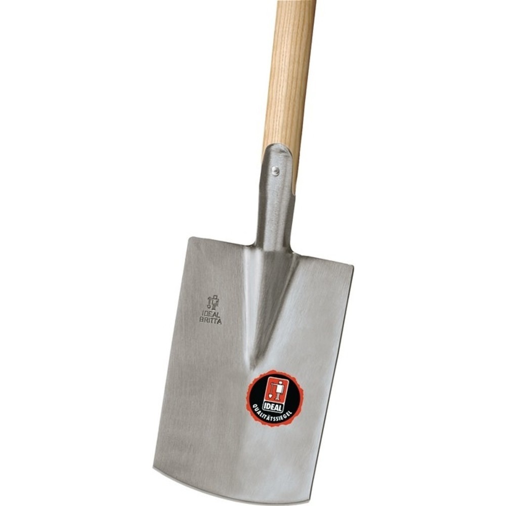 Produktabbildung: IDEAL Damenspaten BRITTA, Grösse 0 850 mm, 250 x 165 / 160 mm, Stahl mit Eschen-T-Stiel