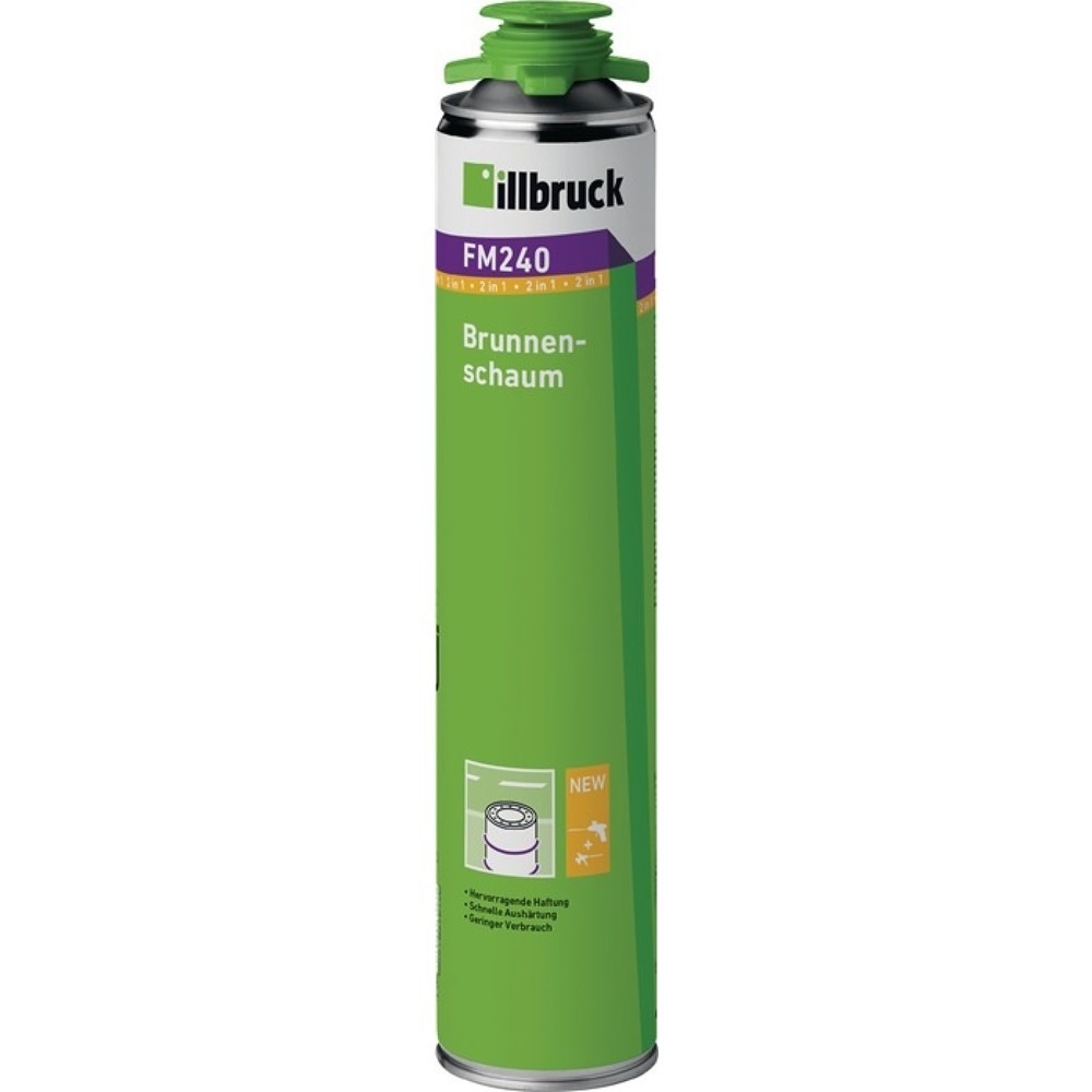Produktabbildung: ILLBRUCK 1K-Brunnenschaum FM240 750 ml B2 grün m.Einw.-Handsch.Dose