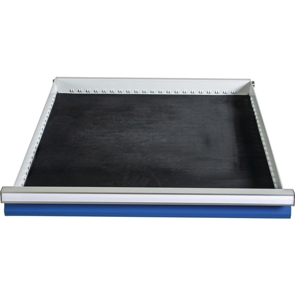 Illustration du produit: Insert en caoutchouc pour tiroir, pour largeur d'armoire 600 mm, noir, adapté aux armoires / établis