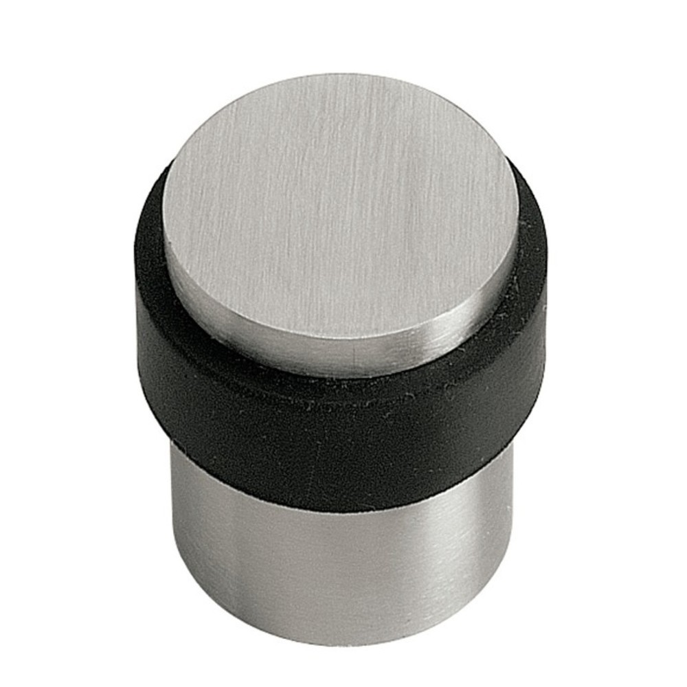 Illustration du produit: INTERSTEEL Türpuffer, Edelstahl matt, Ø 35 mm Höhe 40 mm, Dübelmontage