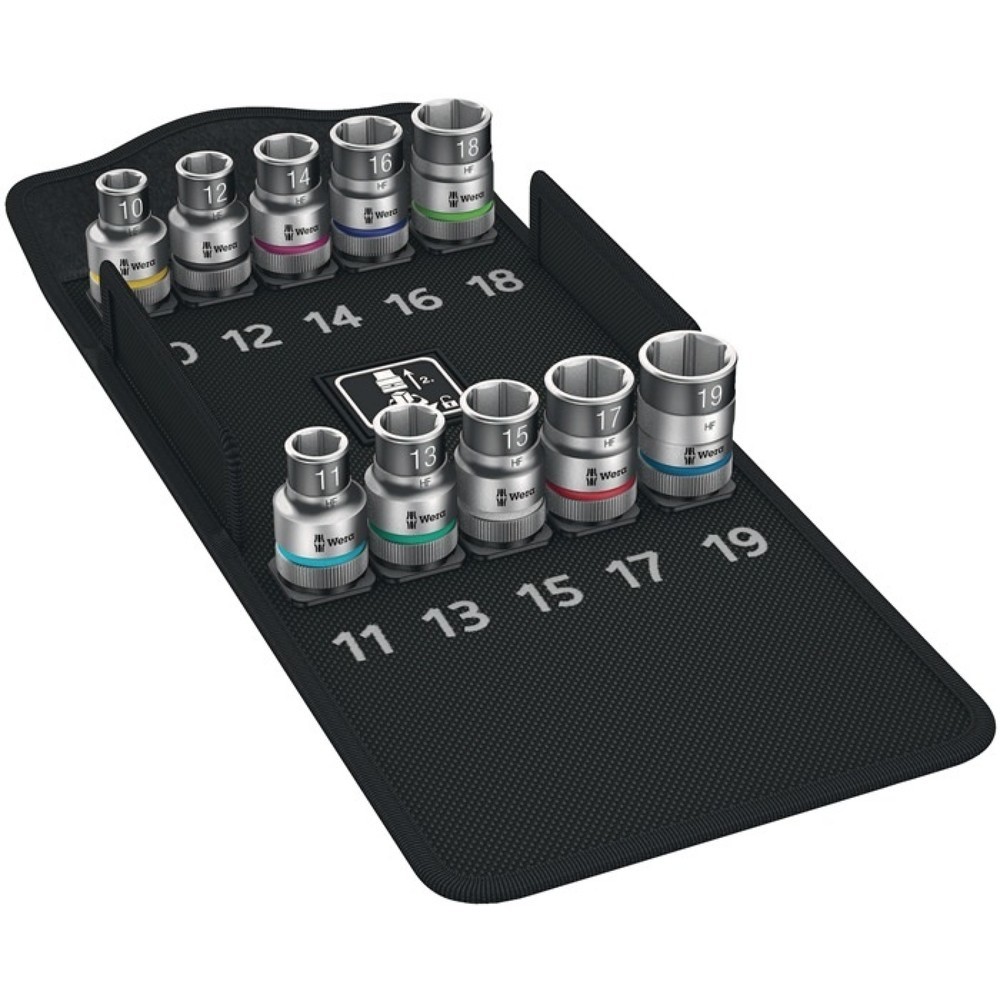 Illustration du produit: Jeu de clés à douille 8790 HMC HF 10 pièces 1/2 po. 10-19 mm pour vis à six pans
