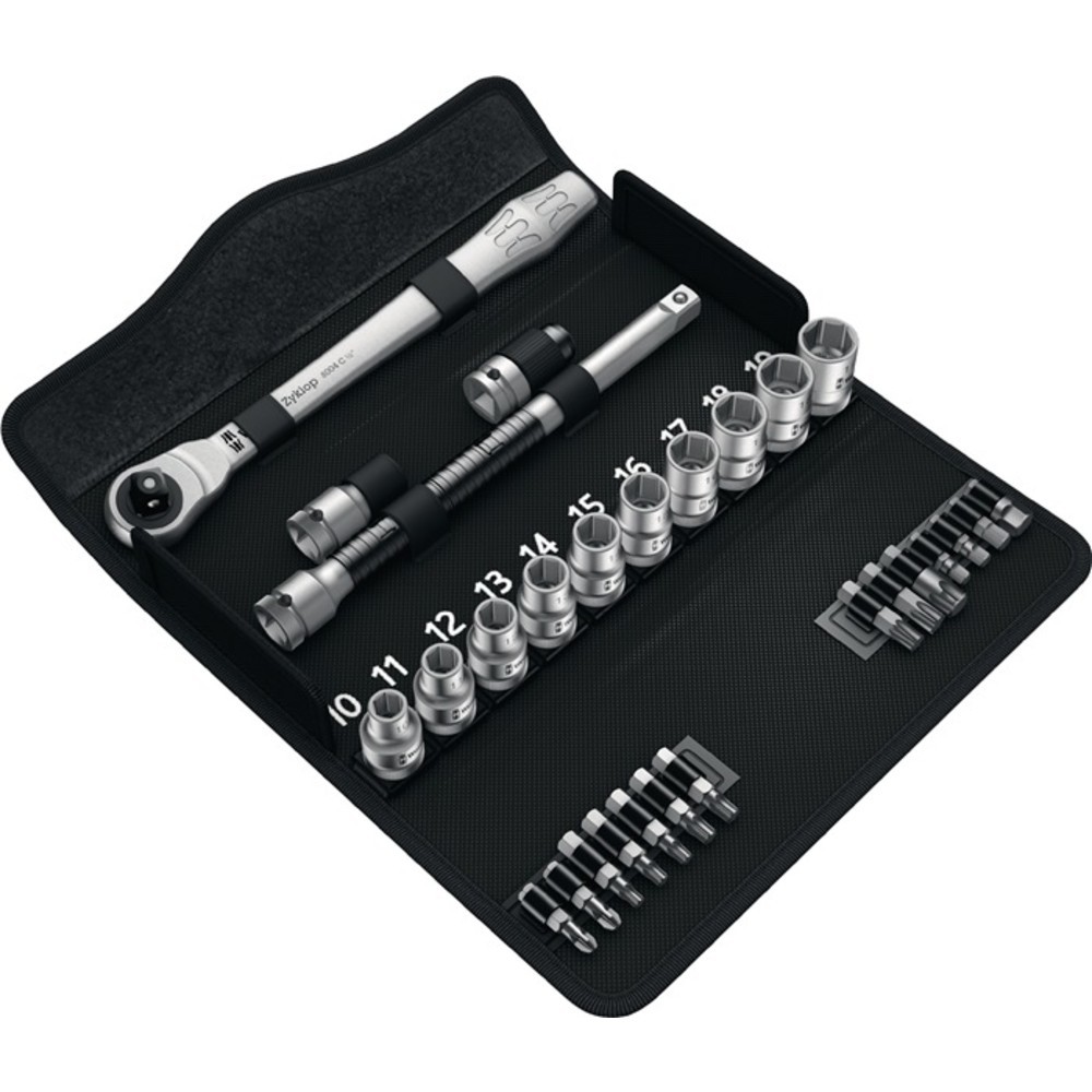 Produktabbildung Nr. 2: Jeu de clés à douille Zyklop Metal 28 pièces 1/2 po. nombre de dents 72 6 pans