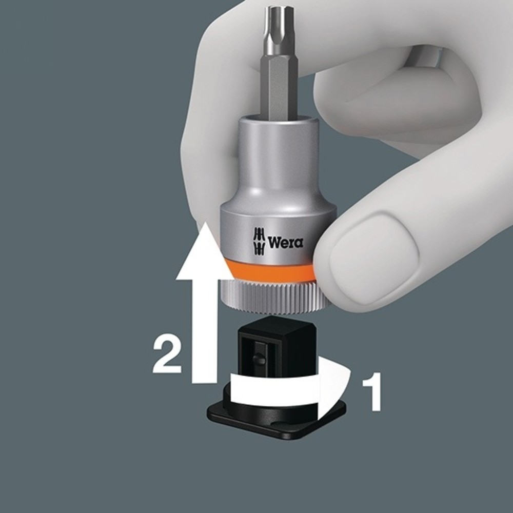 Produktabbildung Nr. 4: Jeu de clés à douille 8767 A TORX® HF 1 4 pièces 1/4 po. T 25-T40 WERA