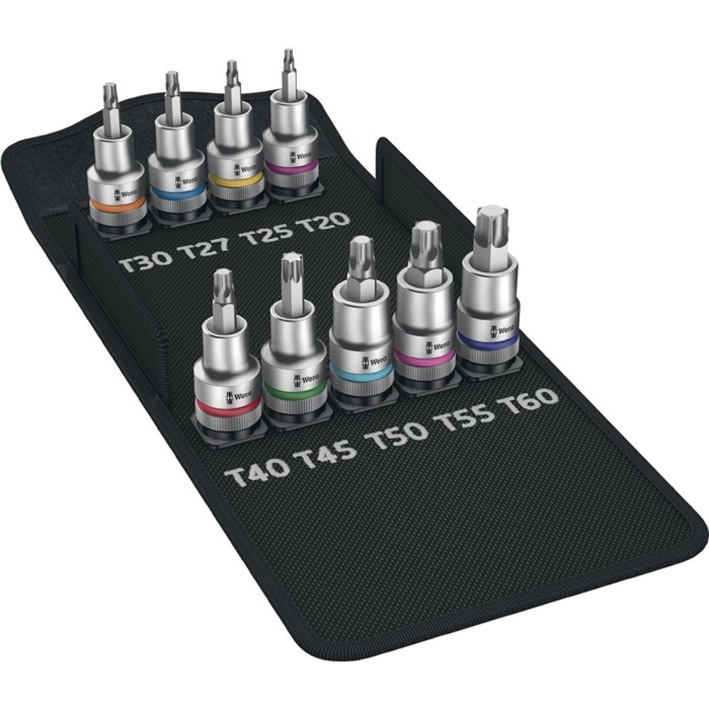 Illustration du produit: Jeu de clés à douille 8767 C TX HF 1 9 pièces 1/2 po. T 20 -T60 WERA