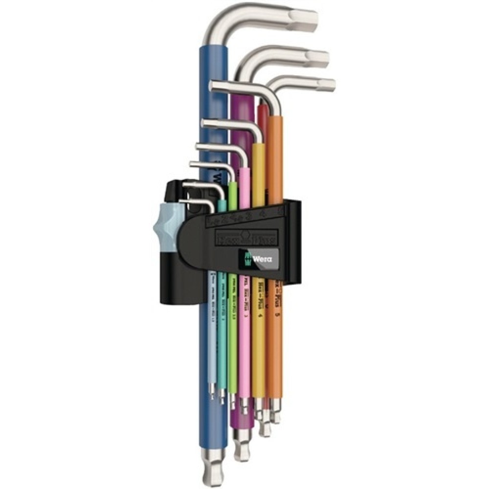 Illustration du produit: Jeu de clés mâles coudées 3950 SPKL/9 SM 9 pcs. SW 1,5-10 mm acier inoxydable, c