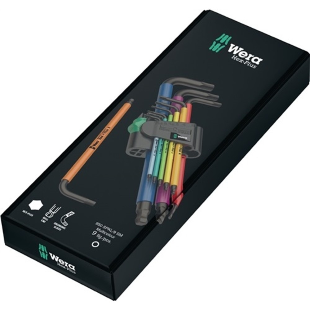 Produktabbildung Nr. 2: Jeu de clés mâles coudées 950 SPKL/ SM N SB 9 pcs. support en plastique SW 1,5-1