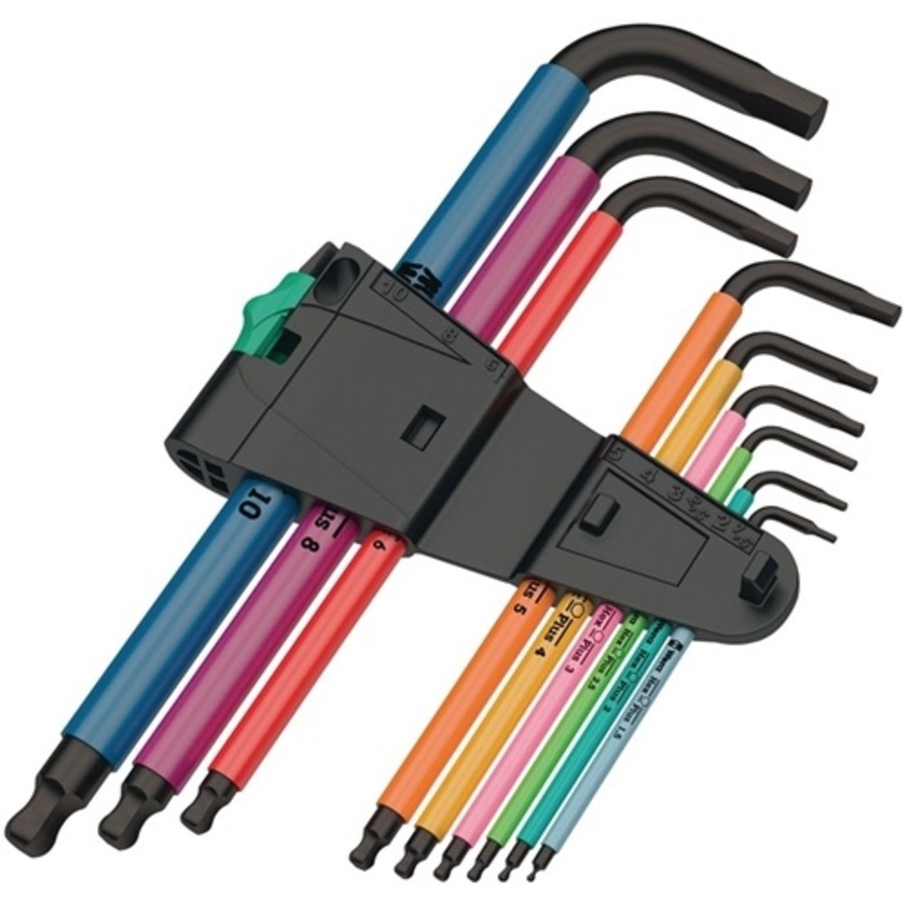 Produktabbildung Nr. 3: Jeu de clés mâles coudées 950 SPKL/ SM N SB 9 pcs. support en plastique SW 1,5-1