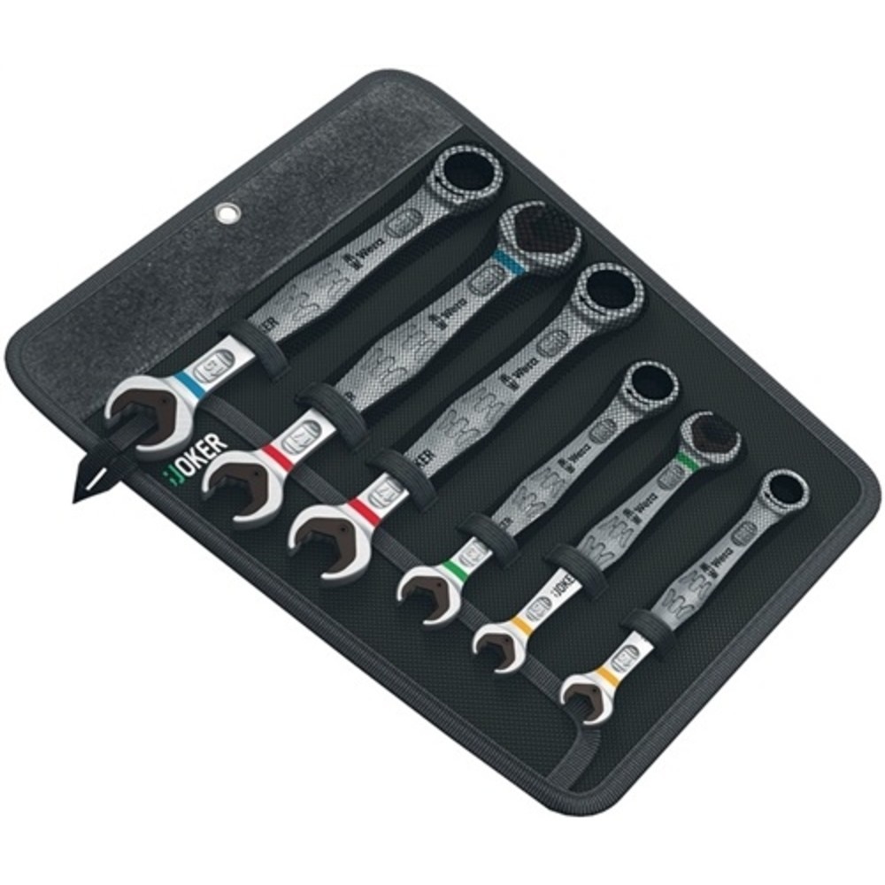 Produktabbildung Nr. 3: Jeu de clés mixtes à cliquet Joker 6 pcs. ouverture de clés 10-19 mm droit WERA