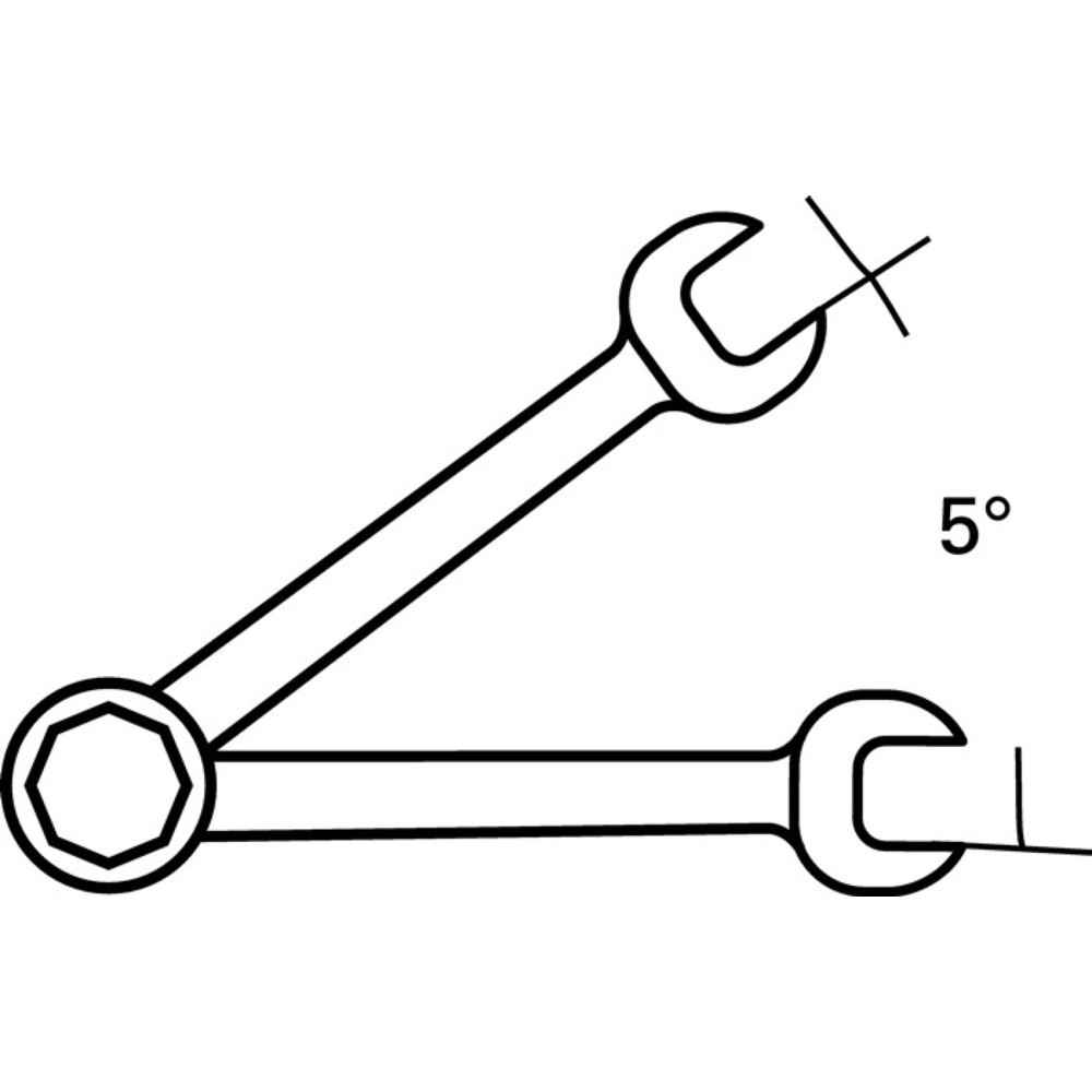 Produktabbildung Nr. 4: Jeu de clés mixtes à cliquet 7 pcs. ouverture de clés 8-19 mm droit NOW