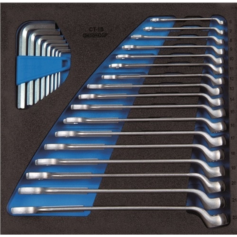Illustration du produit: Module à outils 1500 CT2-1 B 25 pièces module 2/3 clés polygonales/mâles GEDORE