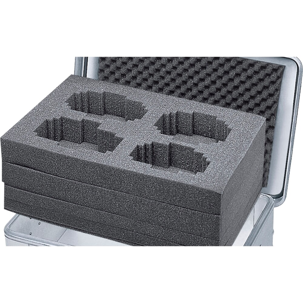 Illustration du produit: Jeu de cubes en mousse ZARGES pour caisse de transport en aluminium Eurobox, HxlxP 220 x 550 x 350 mm