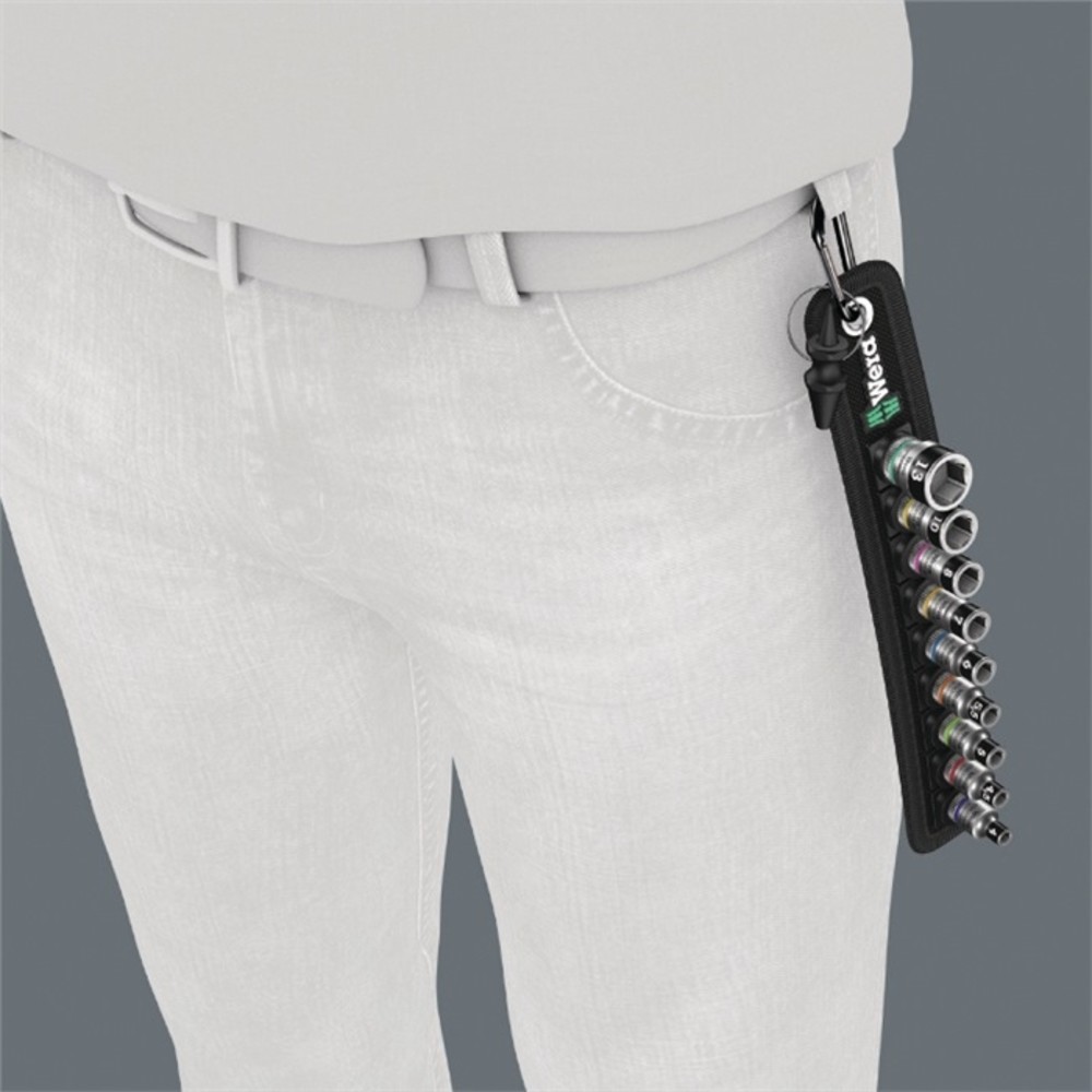 N° de l'image du produit 2 : Jeu de clés à douille Belt 4 9 pièces 1/4 po. 5-13 mm pour vis à six pans mâles
