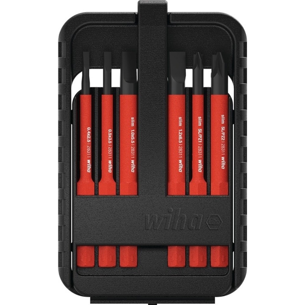 Illustration du produit: Jeu de lames interchangeables SlimBit electric 12 pièces fente/PH/(+/- PZD)Torx®