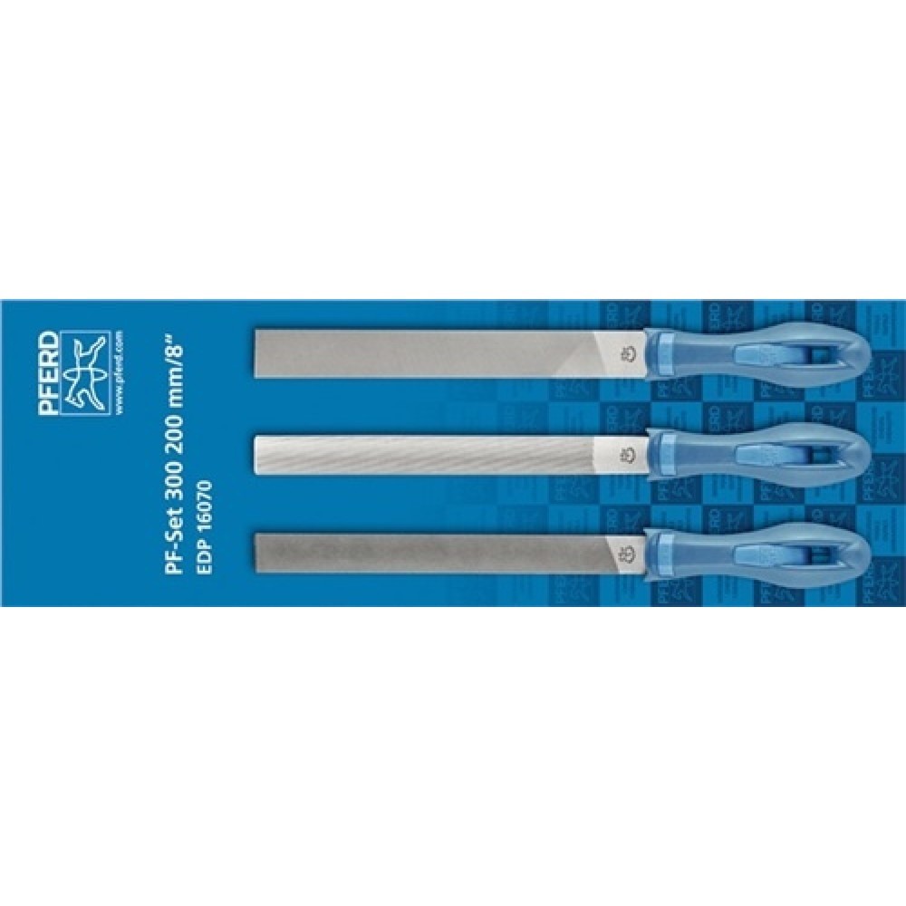 Illustration du produit: Jeu de limes longueur 200 mm coupe 1 Ergonomique bicomposant PFERD