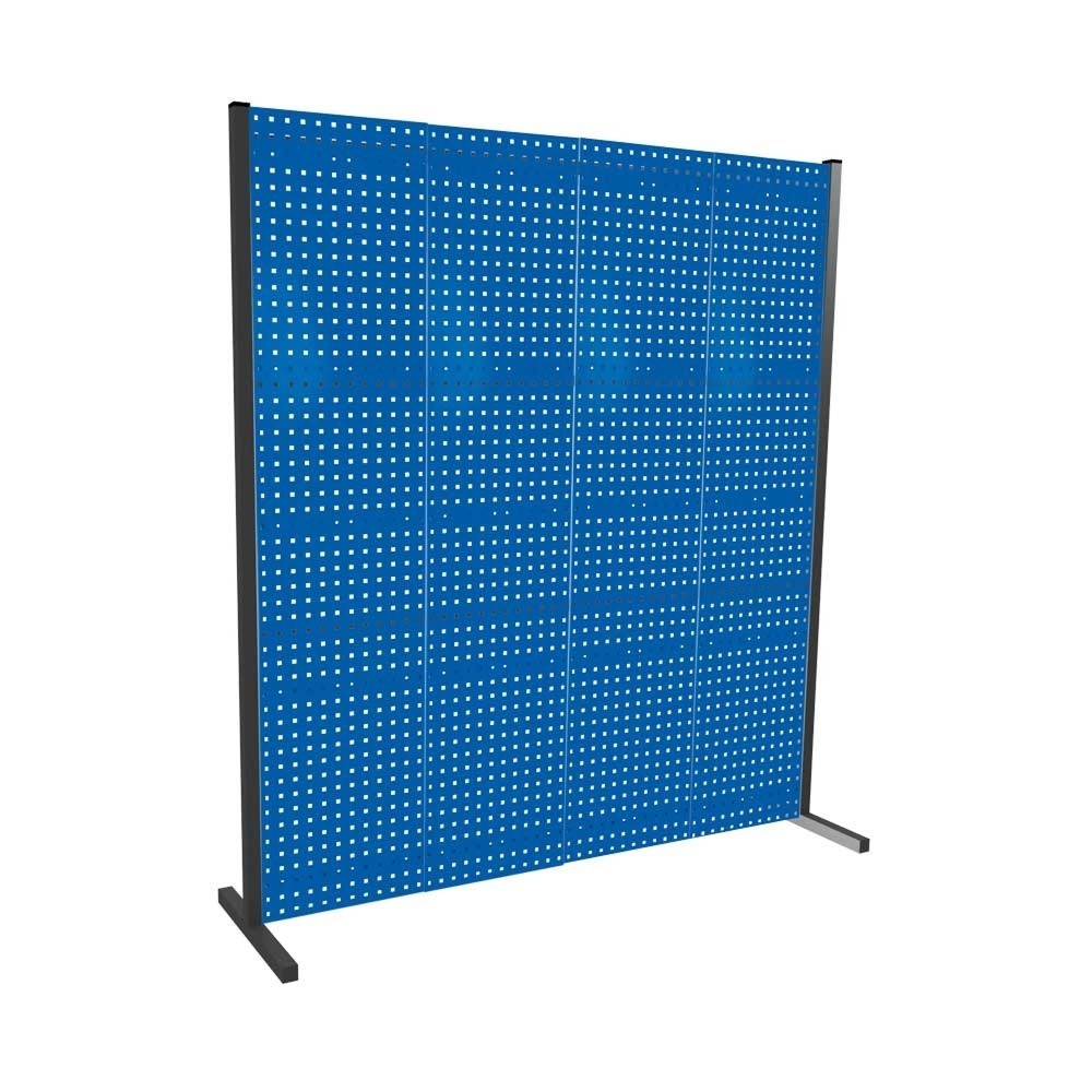 Illustration du produit: Jeu de panneaux perforés, 4 panneaux Hxl 2 000 x 2 000, bleu gentiane