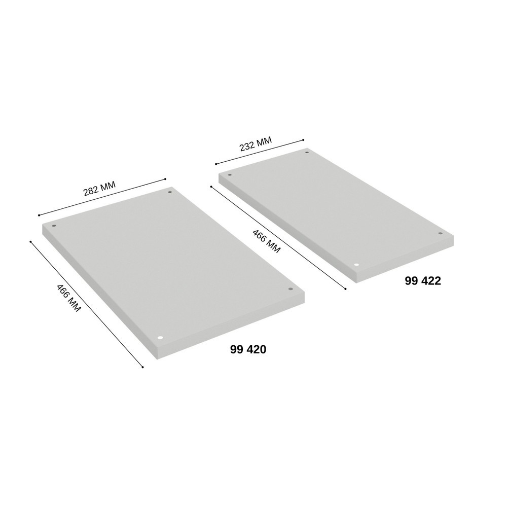 Produktabbildung Nr. 2: Jeu de tablettes pour armoire-penderie, largeur 250 mm, 2 pièces par unité de vente